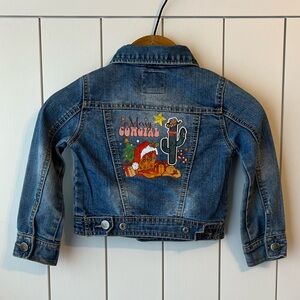 Toddler Denim Cowgirl Christmas Jacket